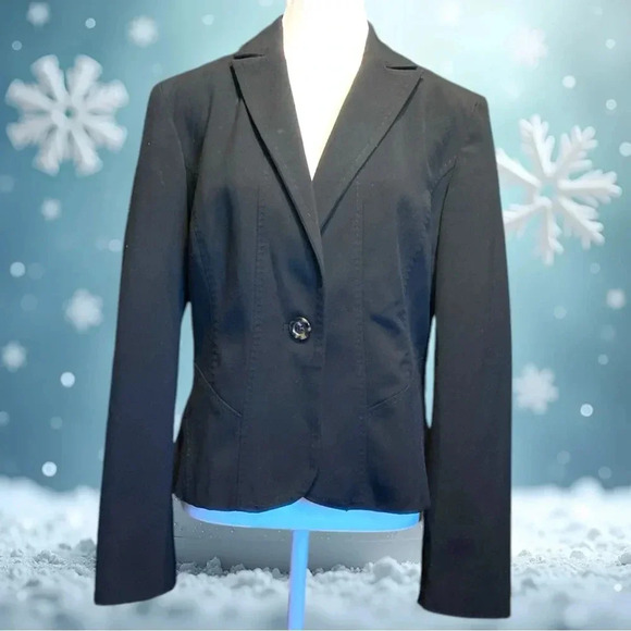 Bandolino stretch black blazer size 10 - Picture 1 of 7